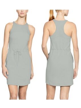 Under Armour Womens Threadborne Shoreline Dress Size S Loose Sage Green NWT